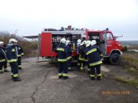 Magyar és osztrák tűzoltók gyakorlata Vaskeresztesen